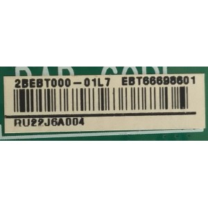MAIN PARA SMART TV LG / NUMERO DE PARTE EBT66698601 / EAX69462005 / BUS66698601 / 2BEBT000-01L7 / RU22J6A004 / PANEL NC860DQD-AAKH3 / DISPLAY LC860DQR(SP)(A1) / MODELO 86NANO85APA.BUSYLKR